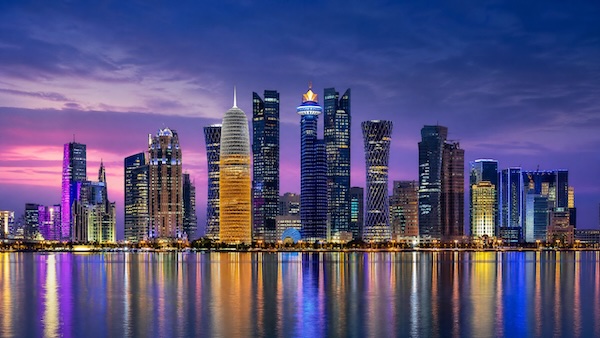 Qatar flag / landmark