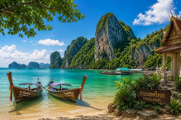 Thailand flag / landmark
